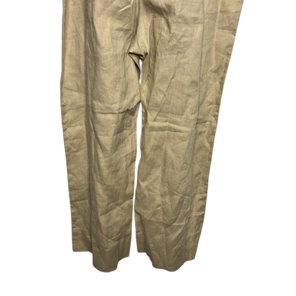 NEW QUINCE 100% European Linen Square Neck Jumpsuit in Driftwood Medium Netutral - Picture 8 of 16